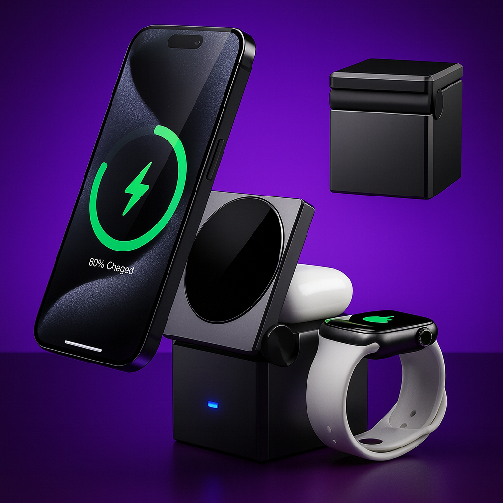 Chargeur 3-en-1 MagSafe – iPhone, Watch & AirPods